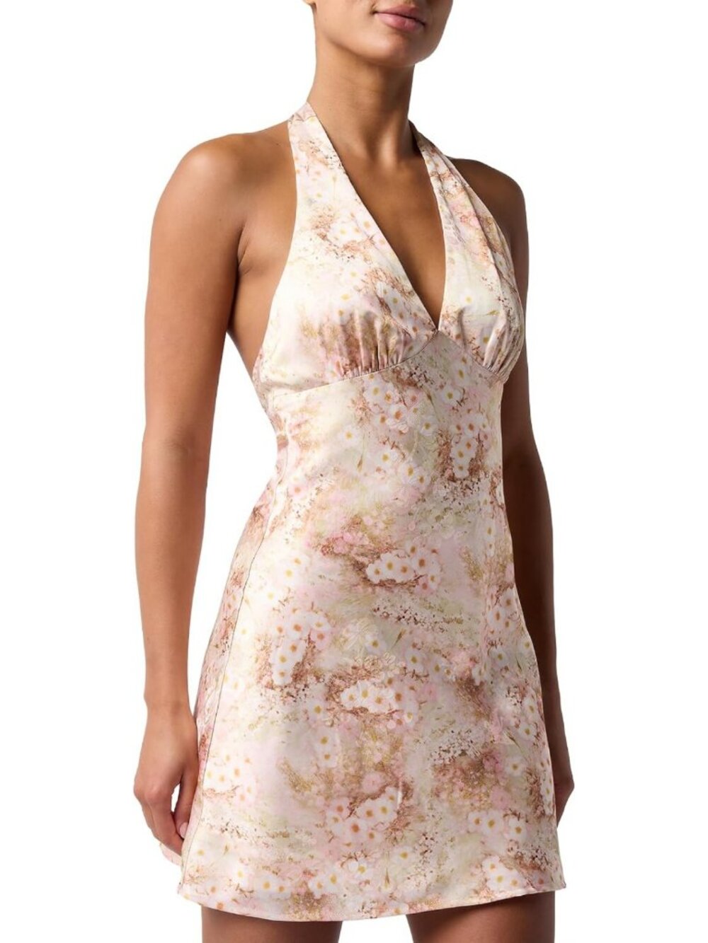 Chic Halter Cocktail Mini Dress for Women - Perfect for Parties & Events